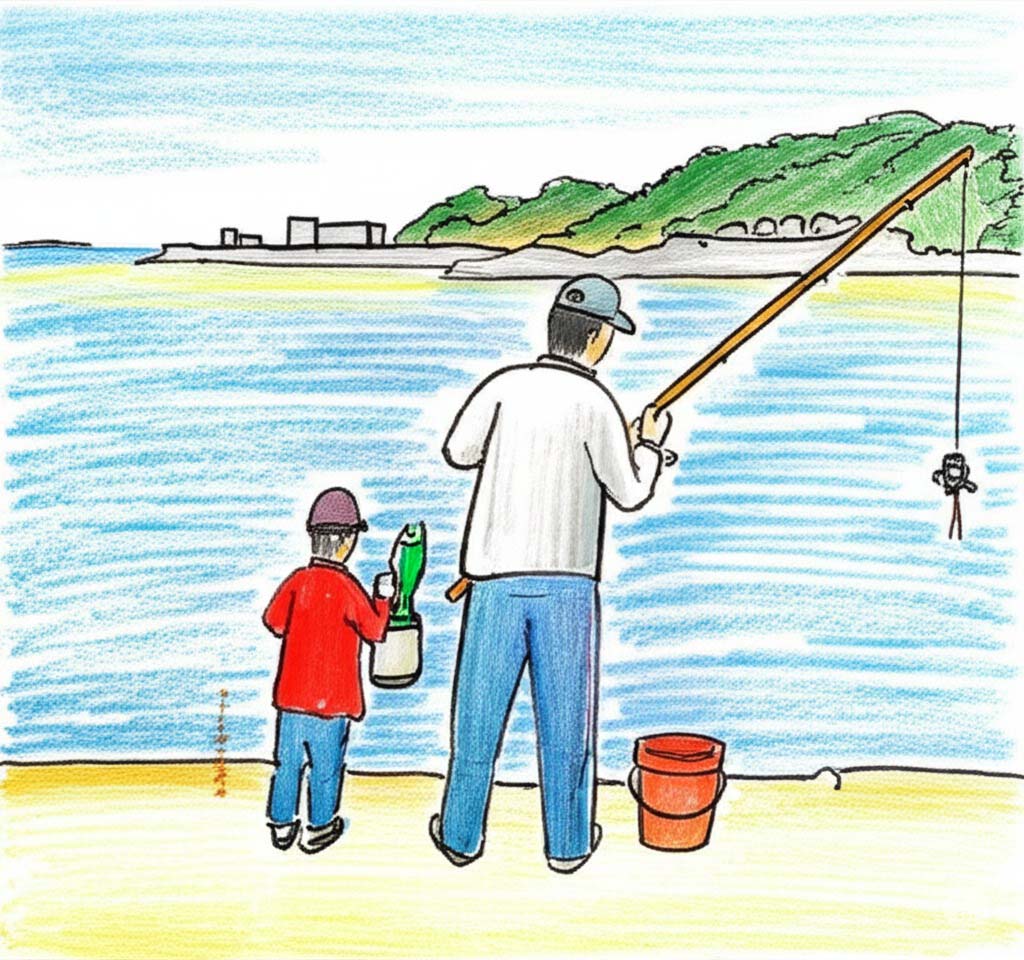 釣りフリー素材城ヶ島海岸